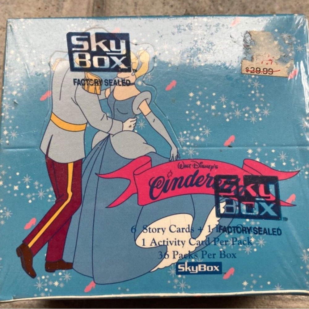 NEW SEALED Skybox 1995 Disney Cinderella Trading Cards 36 Packs